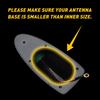 Universal Black Shark Fin Roof Antenna Aerial Radio FM/AM Signal Decor Car Trim