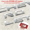 Front Grille Overlay Letters Emblem FIT FOR Silverado    Chrome
