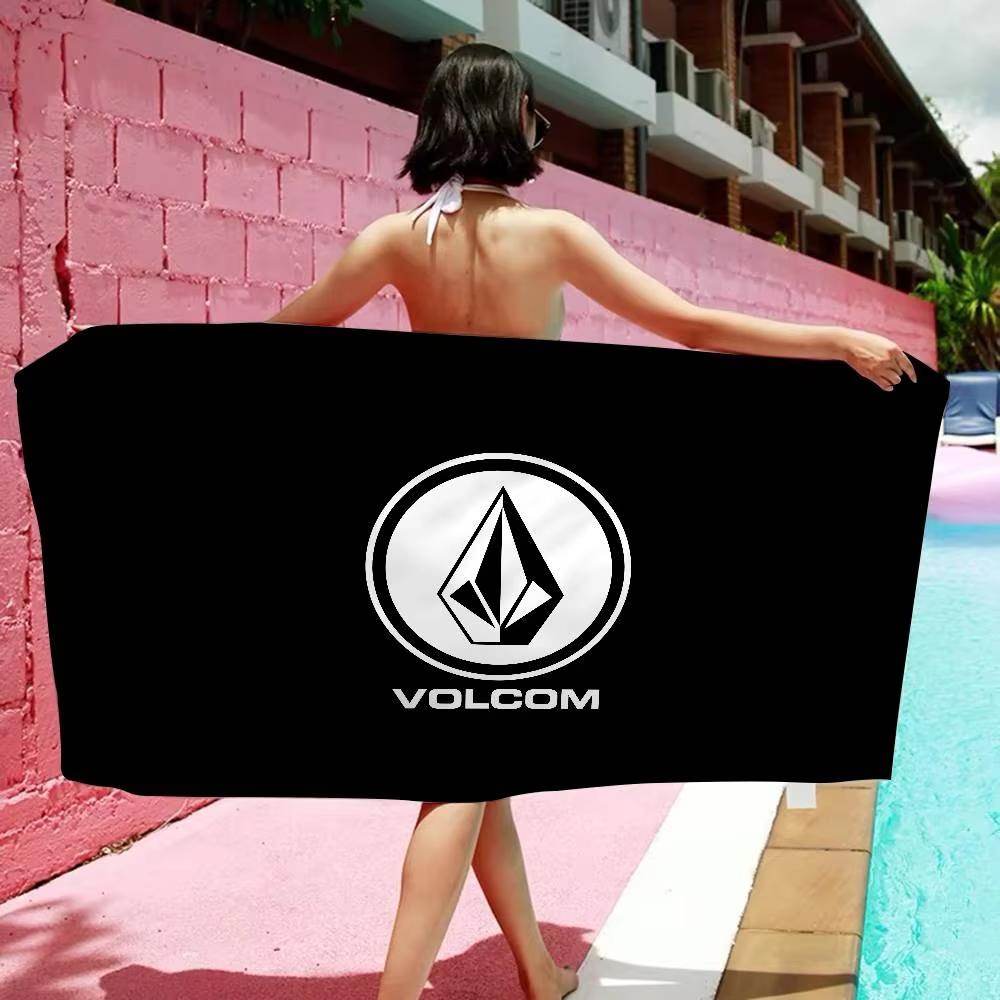 Volcoms Anime Logo Beach Swimming Towel Soft Absorbent Towel Gifts for Kids Travel Camping Gym