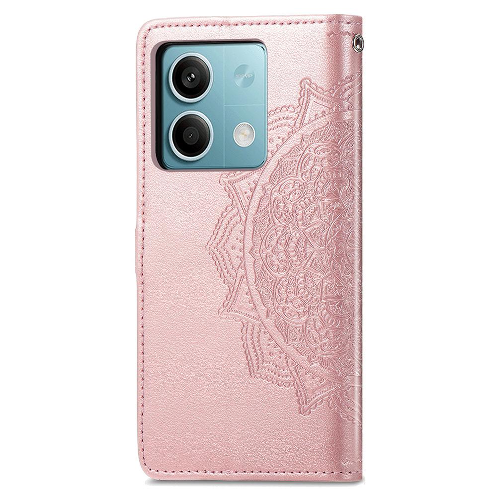 For Xiaomi Redmi Note 13 5G Case 3 Card Slots Mandala PU Leather Wallet Phone Cover