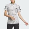 Adidas Aeroready Striped Pattern Printed Pullover Short Sleeve Polo Shirt Women tops White IN6572