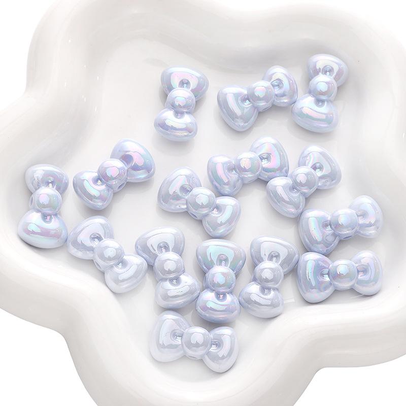 Acrylic AB Color Star Love Bow Bead Diy Handmade Beaded Bracelet Mobile Phone Chain Material