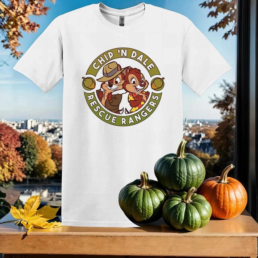 Chip N Dale Rescue Rangers White TShirt Size S4XL S