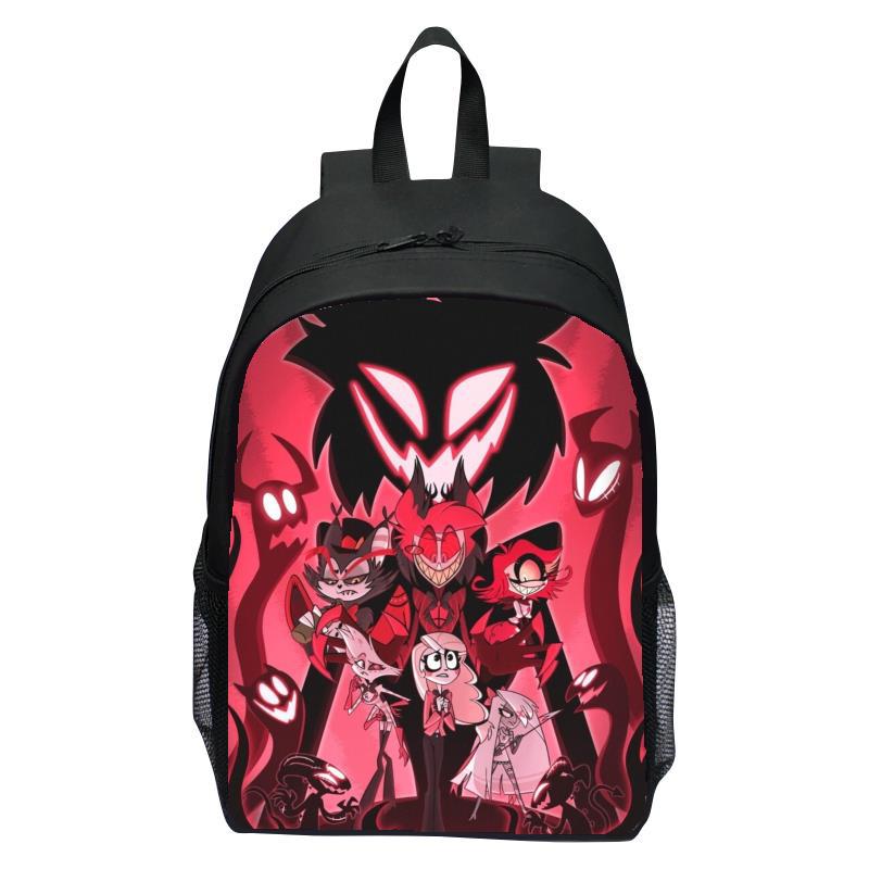 Neuer Bestseller Hell Inn Hazbin Hotel Rucksack Fußball Comic Rucksack Jungen und Mädchen Laptop Rucksack Schüler Rucksack
