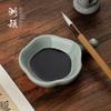 Plum Blossom Ceramic Calligraphy Ink Dish