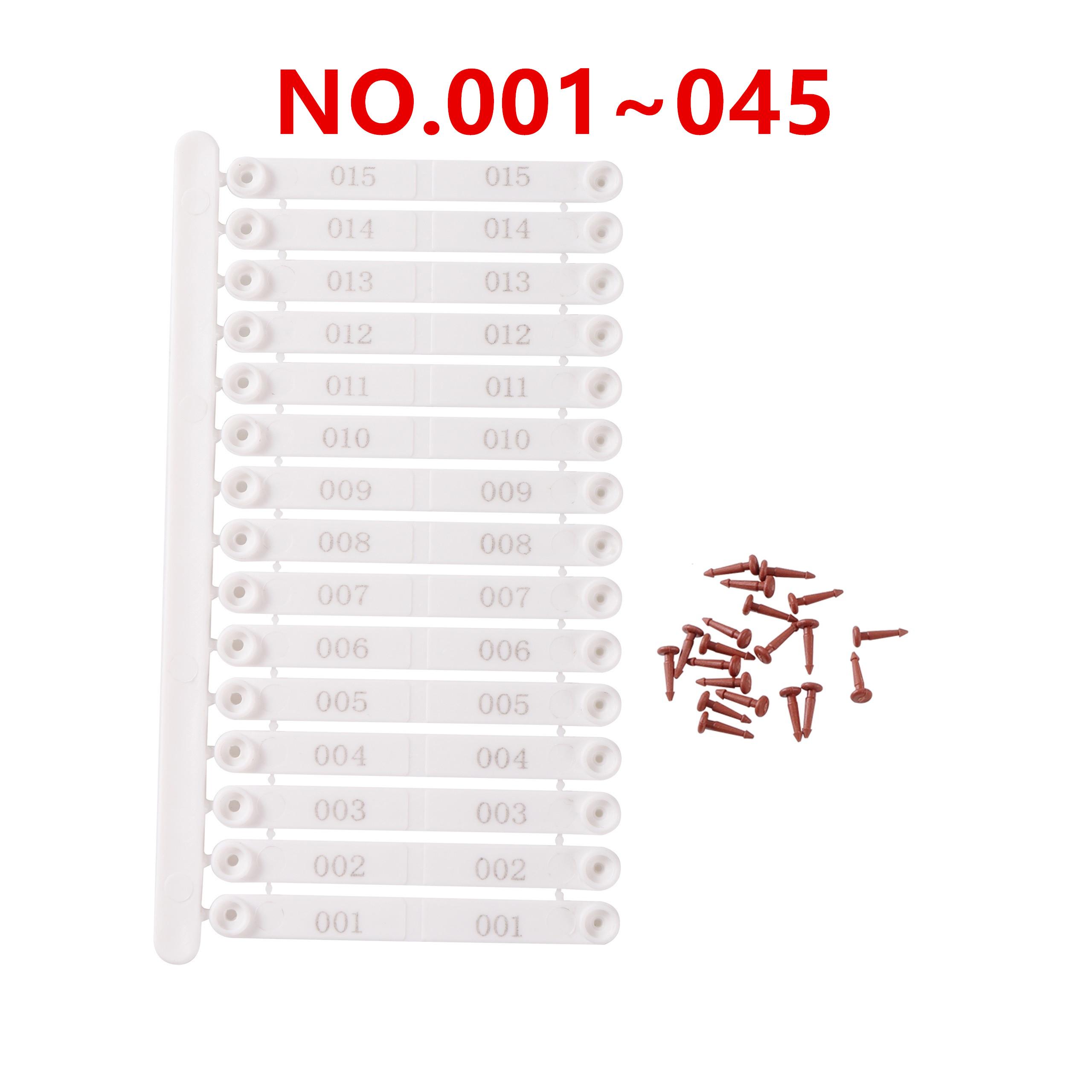 

Chicken Wing Identification Label NO.001~045 Bird Quail Pigeon Duck Goose Chicken Logo Farm Poultry Breeding Chicken Label белый