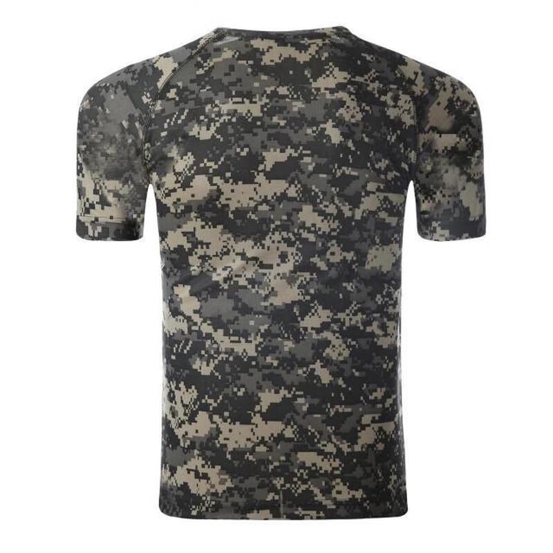 Men's Grey Ruins Camo Sports T-Shirt