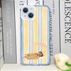 Cute Sausage Dog Animal Plaid Phone Case for IPhone 17 16 15 14 Plus 13 12 11 Pro Max Mini Dachshund Striped Printed Soft Cover