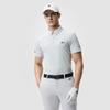 Fila Golf Series Logo Casual Sports Simple Comfortable Knitted Short Sleeve Polo Shirt Men Polo Shirts Sheer-Curtain-Gray A11M515107F-GY