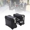 2PCS Motorcycle Side Box 35L Large Capacity Aluminum Alloy Hard Saddlebag with   Lock and Handle Replacement for  
