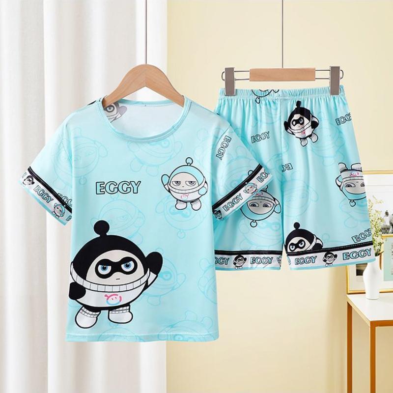 

Children s Pajamas, Summer Girls Thin Short-sleeved Suits, Home Wear 18