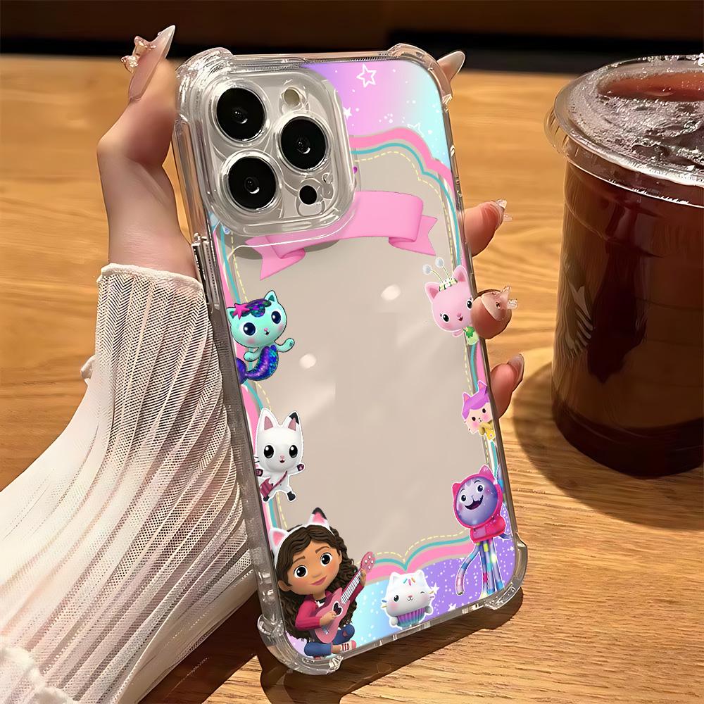 

Cute G-Gabbys D-Dollhouses Phone Case For IPhone 16e 16 15 14 13 12 11 Mini Pro Max X XSMax 7 8 Plus Anti Fall Transparent Cover iPhone 15 ProMax