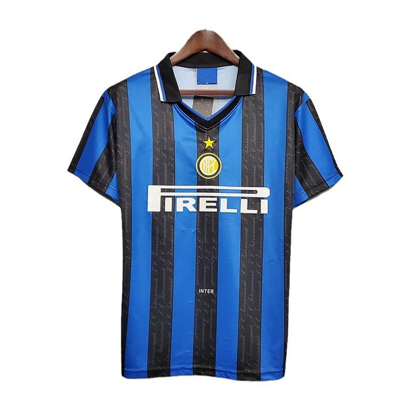 9798 Serie A Inter Mailand Heimfußballtrikot Nr.. 10 Groß Rosa Morano Djokav Retro-Trikot