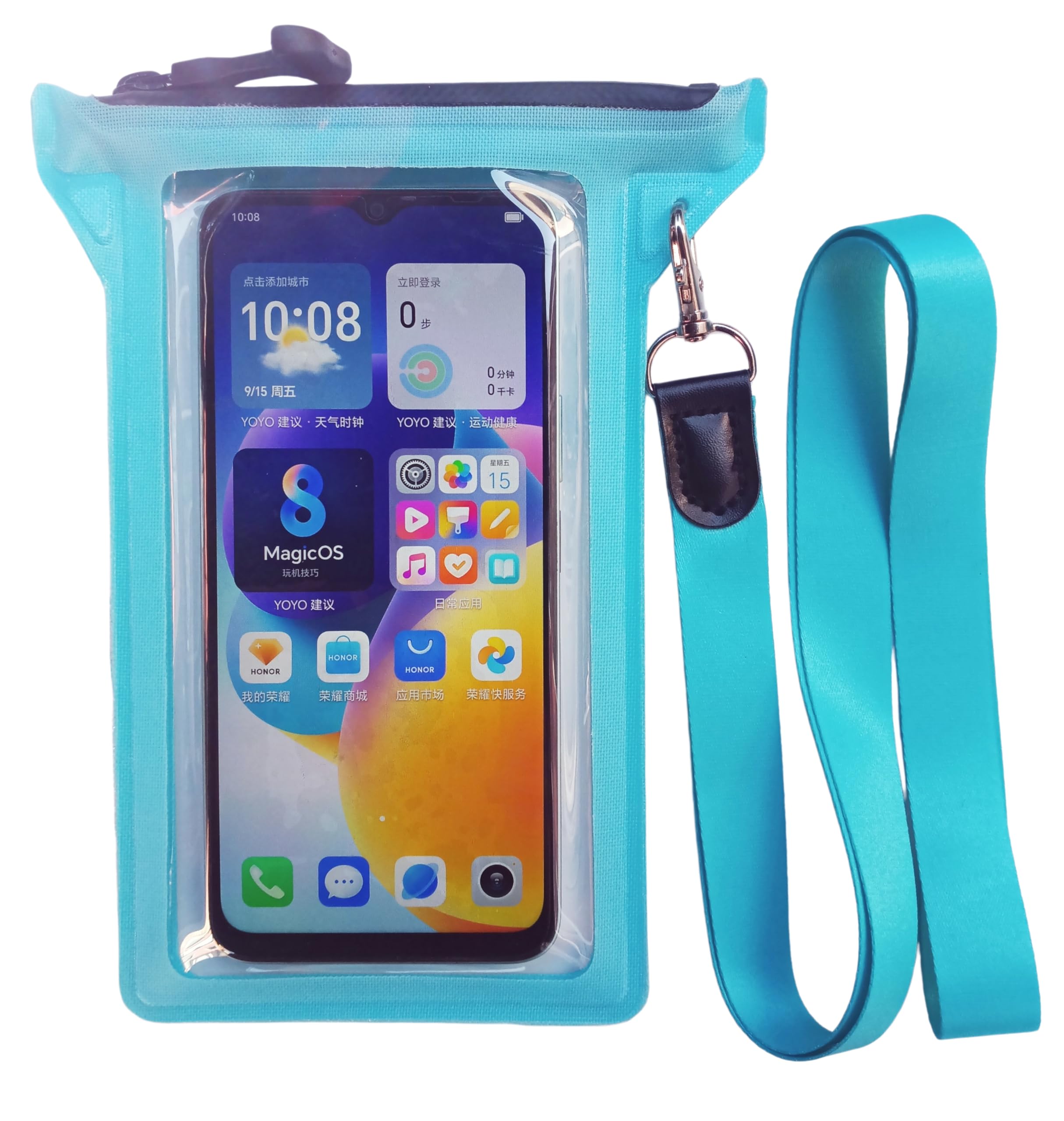 

Waterproof smartphone case with airtight zipper made of thick TPU compatible with iPhone Pro closure, material, 17/16/15/14 Max.