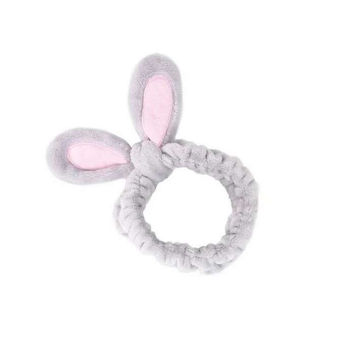 

ECARLA Cosmetic Headband Ears Grey - сіра косметична пов язка