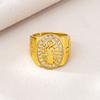 Ring European and American Style Simple Virgin Mary Open Ring Couple Trend Jewelry