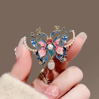 Fashion Enamel Painted Butterfly Brooches For Women Clothing Coat Party Accessries Gifts