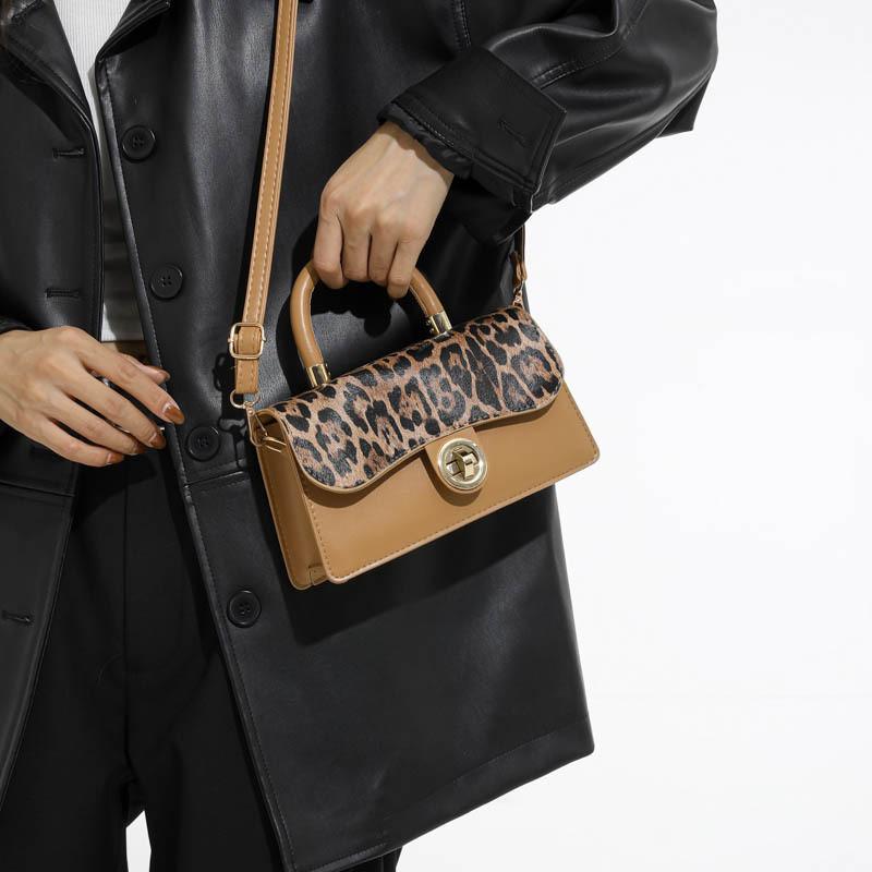 Pu Small Square Bag With Top Flap For Daily Casual Street Style Women