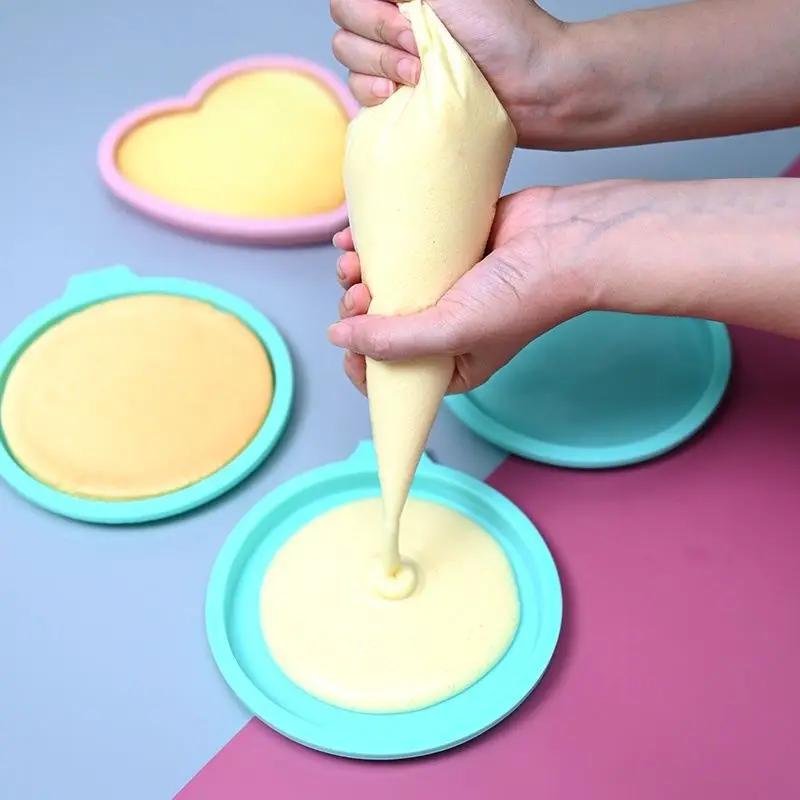 4/6/8 Inch Round Silicone Layer Cake Mould Silicone Mousse Cake Mold Layered Cake Round Shape Mold Cake Baking Tool Kitchen Tool
