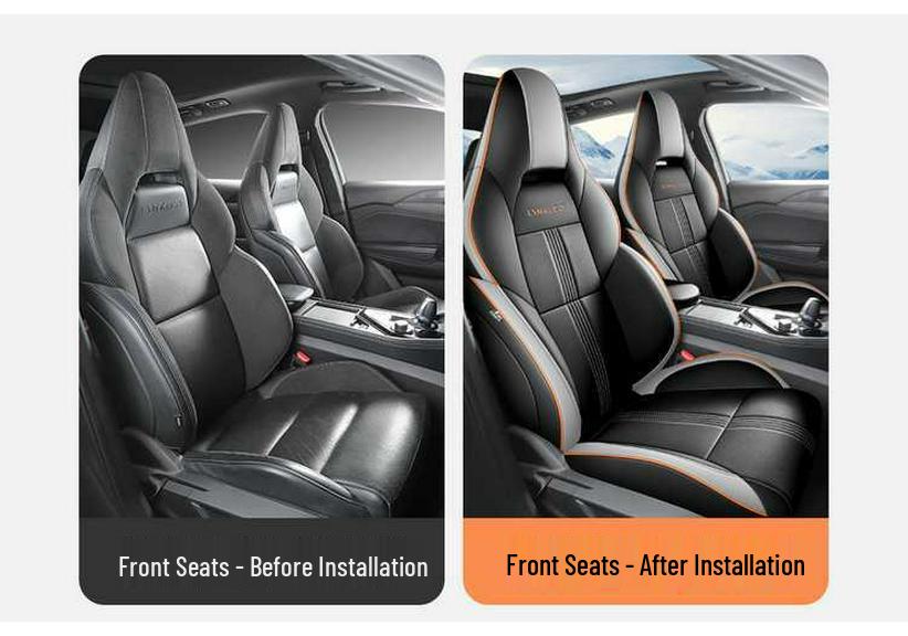 Lynk & Co 03 Leather Car Seat Cushions (23-26), All-Season, Fully Wrapped, Vehicle-Specific Seat Covers