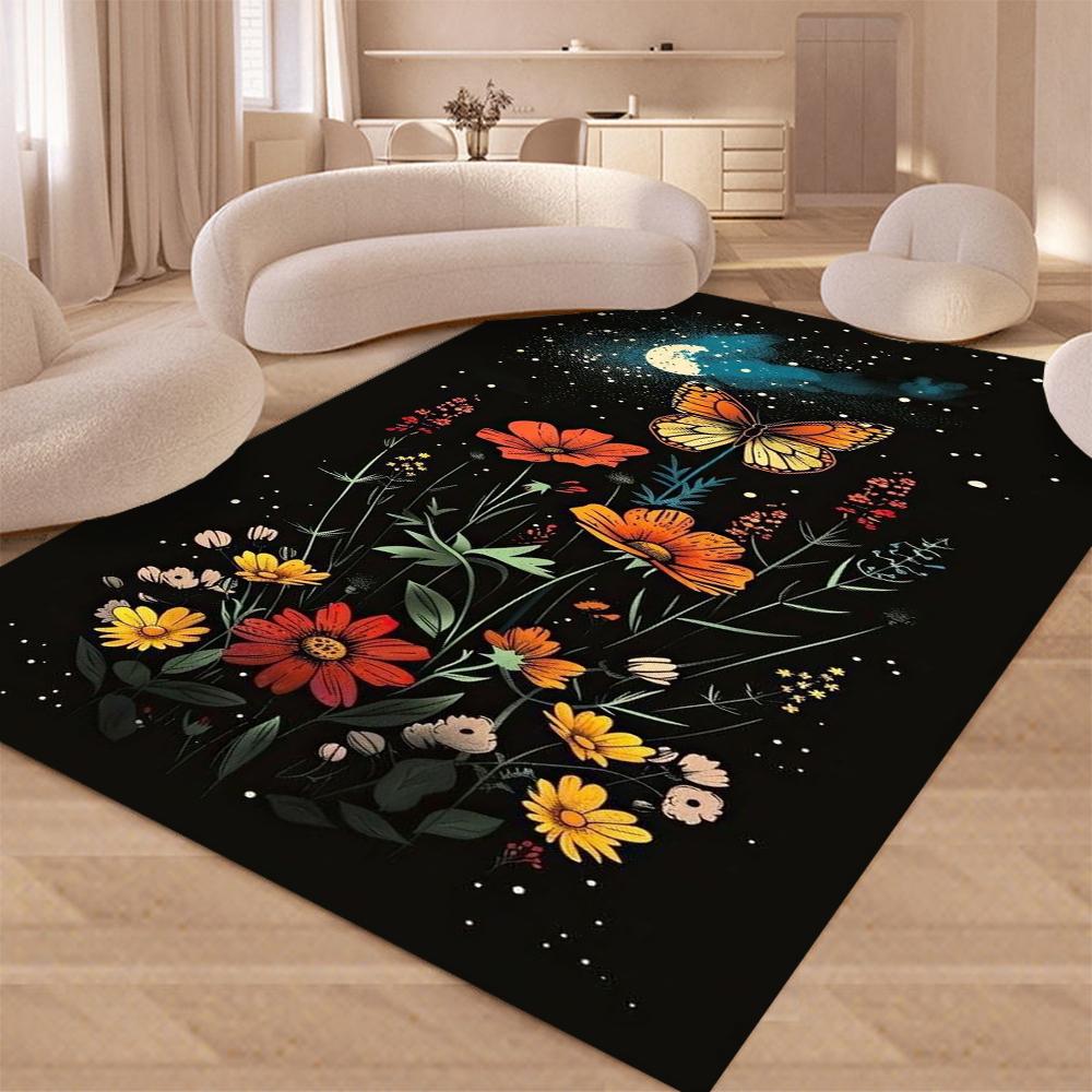 

Коврики с принтом насекомых, Нескользящие моющиеся коврики для гостиной, Современный ковер для спальни под кровать, Большой ковер для декора комнаты 40x60CM