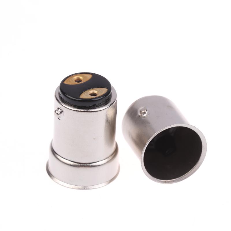 10Pcs B15 Brass-Nickel Plated Lamp Cap 1156 Single Contact Bayonet Auto Lamp Holder Ba15S Bay15D Auto Bulb Holder Cap
