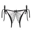sexy floral front and crotch open sheer lace for can be worn while showing perforated for everyday pink string white string blue string [XGOPTS]