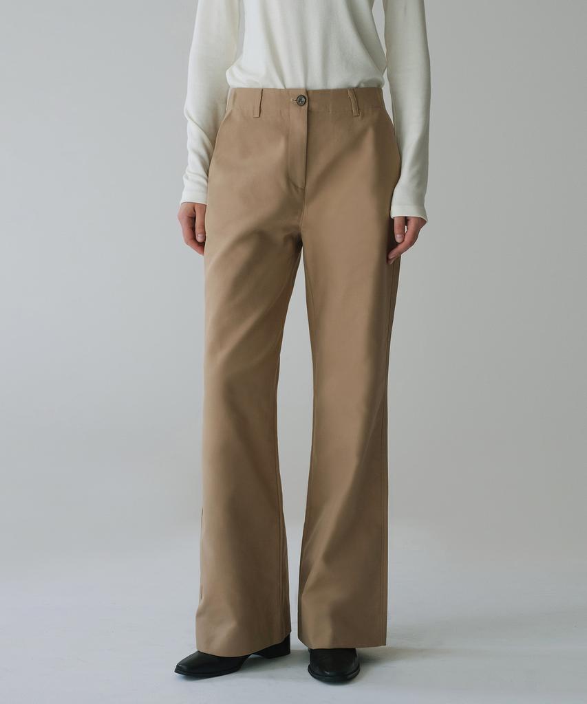 Siyajyu Sipt7173 Low-Rise Urban Cotton Pants_Beige