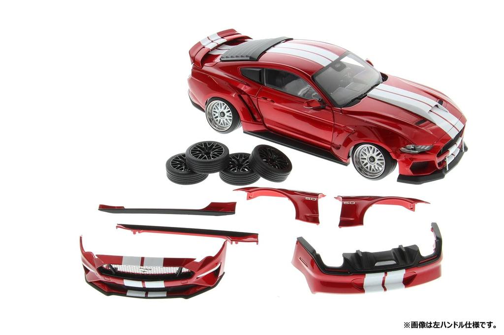 Diecast Master Scale Ford Mustang 2019 Wide Body Kit Drive Complete Diecast Model Car 61008 1/18 (RHD) Right-Hand