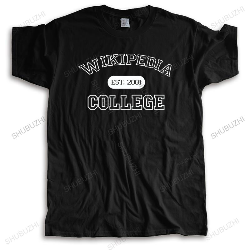 New Arrived Hot Sale Unisex ONeck TShirt Summer Wikipedia College TShirt Unisexs FunnyNovelty Gift Idea Graduation University