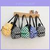 Stylish Kids Crossbody Bag With Trendy Checkerboard Pattern For Miniature Accessories