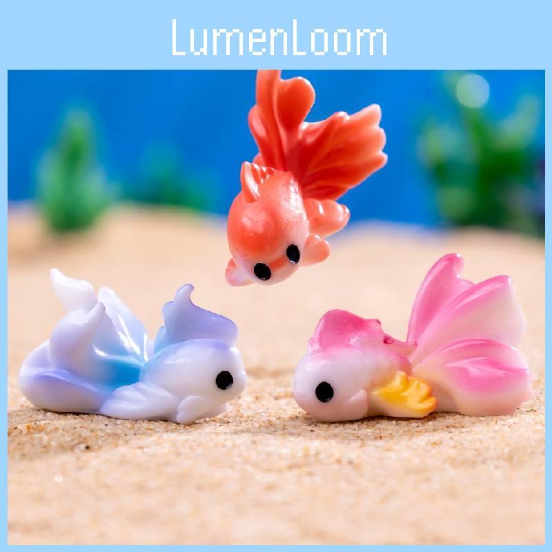 Vibrant Miniature Resin Fish Ideal For Creative Aquarium Landscaping