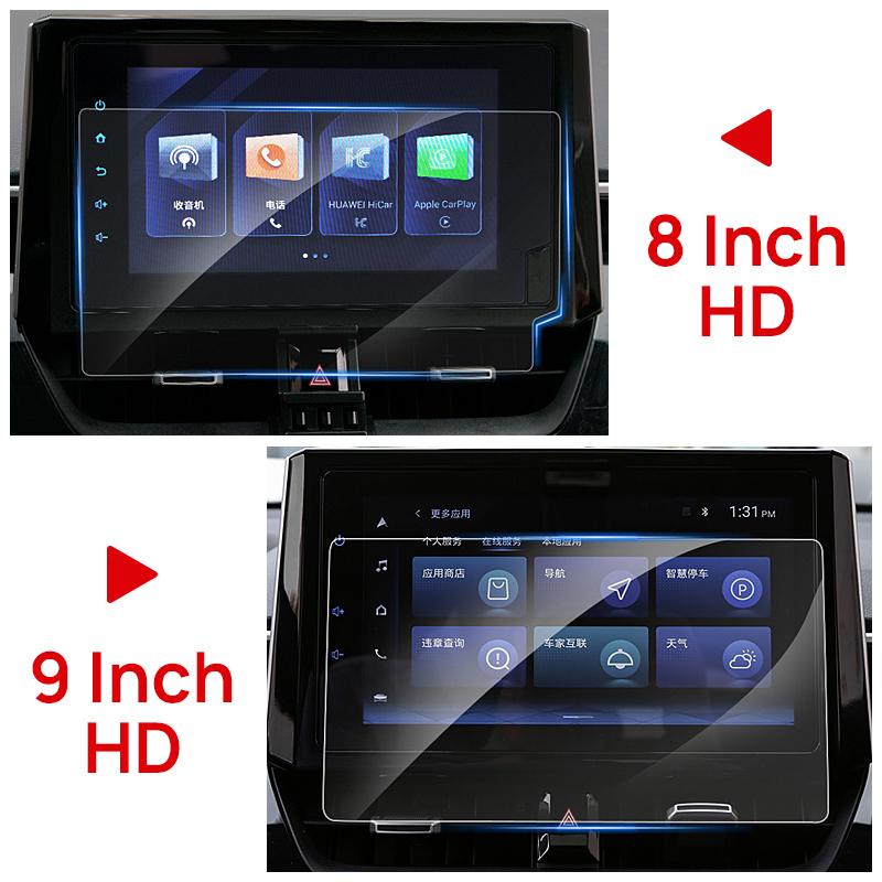 Car GPS Navigation Screen Protector Trim For Toyota Corolla Cross XG10 2024 2025 Tempered Glass Film Anti-Scratch