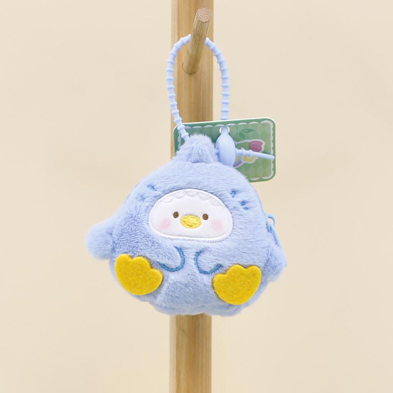 

Adorable Plush Penguin Keychain Cute Plushie Bag Charm Soft Stuffed Animal Bunny Blue