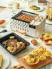 Griglia Barbecue a Spiedini per Casa Rotante Automatico Multifunzionale da Interno Griglia Elettrica a Fumo Leggero Macchina per Barbecue G-26