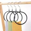 1pc Fashion Metal O-Shaped Universal Hooks, Wall-Mounted Scarf Tower Organizer, Easy Installation, Stylish Clothes Hanger