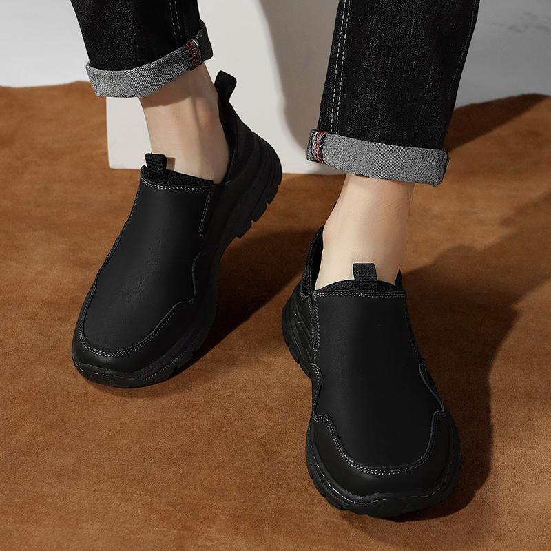 Handmade Genuine Leather Men's Casual Shoes Comfortable And Breathable Moccasins Men Business Flats Shoes