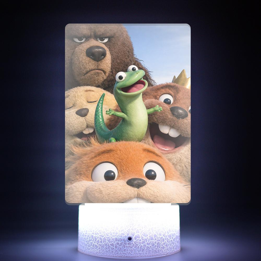 Hoppers River Beaver Transformation Plan Night Light With Remote Control For Kids Room Decor