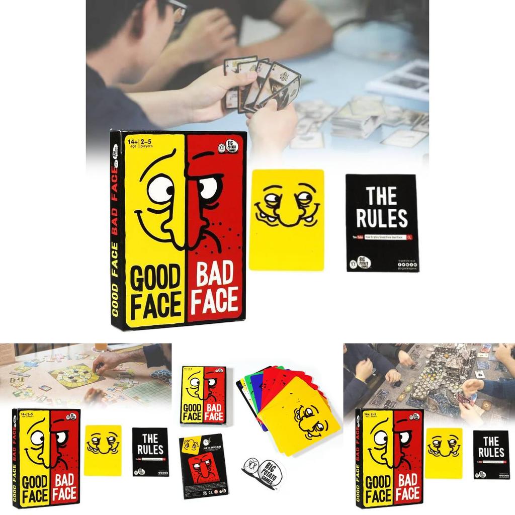 Good Face Bad Face Funny Face Masks For Hilarious Party Games And Family Fun