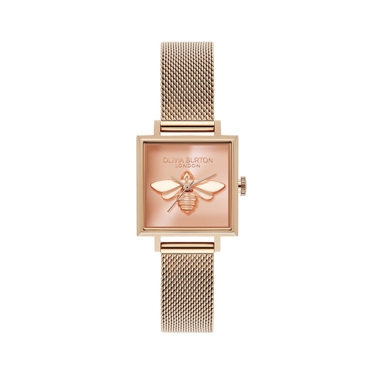 [Olivia Burton] SQUARE LUCKY BEE (24000215) Women s Watch