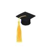 10PCS Mini Felt Tassel Bachelors Hat Wine Bottle Bouquet Decoration Party Event Decoration School Graduation Mini Bachelor's Hat