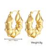 Stainless Steel Chunky Hoop Earrings for Women Teen 18K Gold Plated Hypoallergenic Thick Huggie Hoop Jewelry for Christmas Gifts