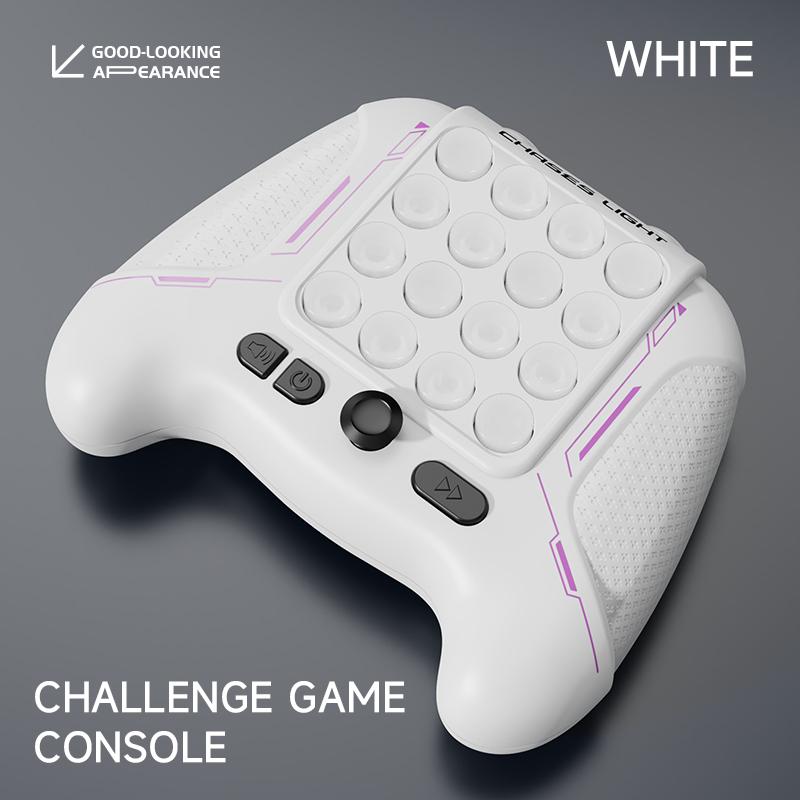 

Chases Light Game Console Electronic Pop Light Up Quick Push Game Handle Toys for Children Adults Fidget Anti Stress Relief Toys