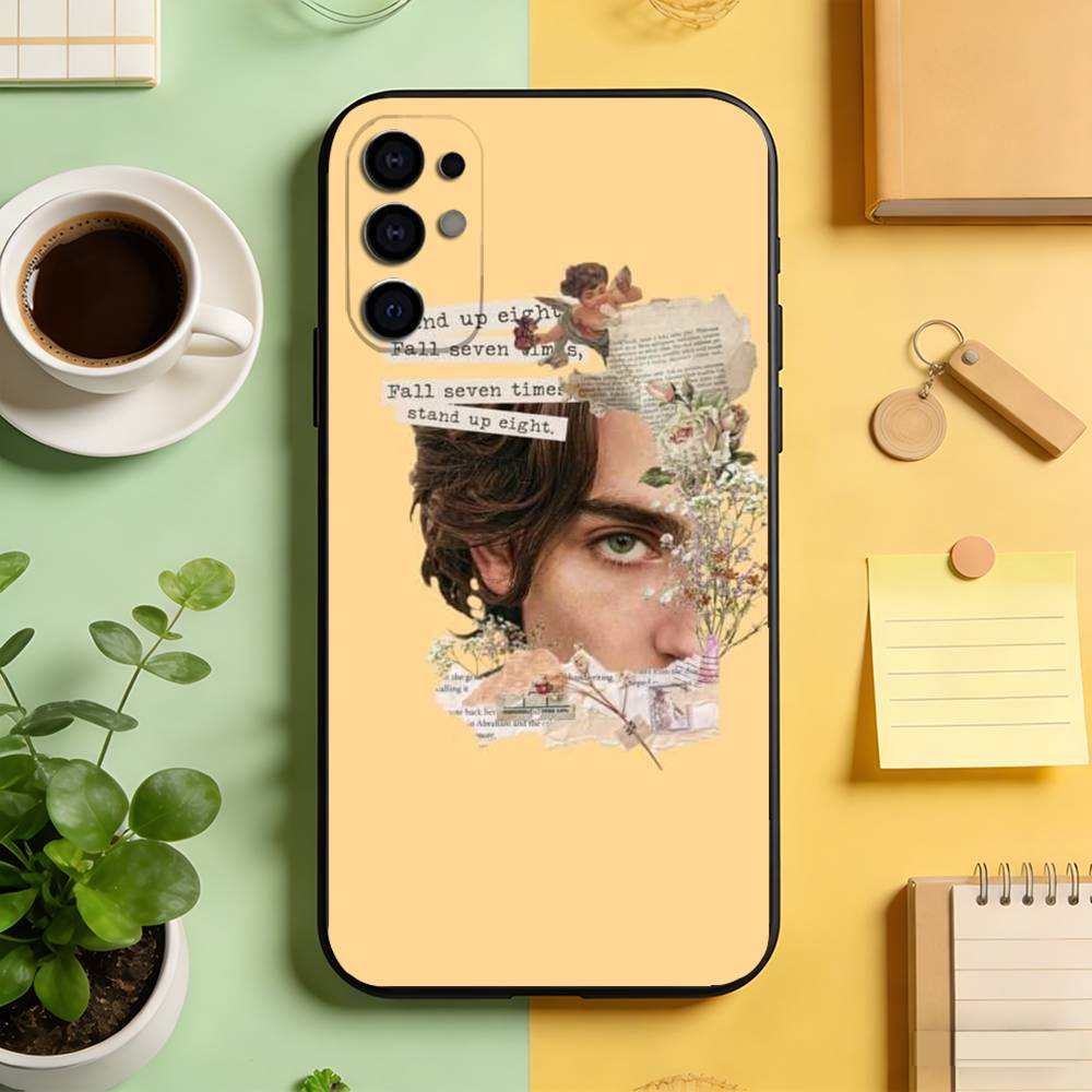

Timothee Chalamet Phone Case Black Silicone Soft For Samsung S25,S24,S21,S22,S23,S30,Ultra,S20,Plus,Fe,Lite Samsung S20plus5G