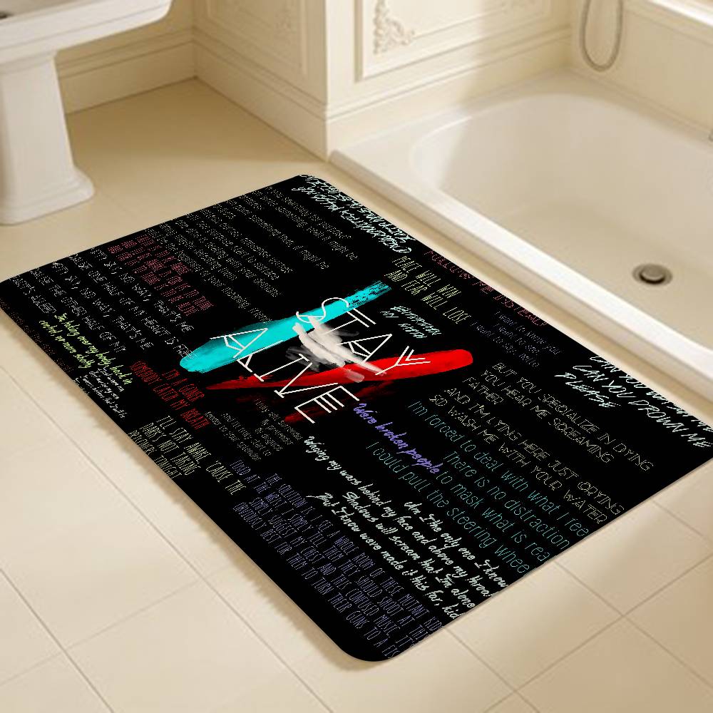 Popular T-Twenty One Pilot Band Entrance Door Mat Nordic Style Home Doormat Bathroom-Toilet Mats Bedroom Hotel Decor Mat