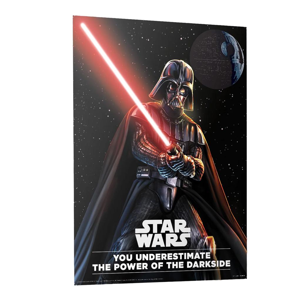 Star Wars Darkside Saber Darth Vader Framed Poster