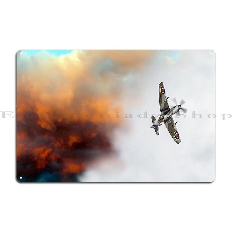 Fw190 Vs Raf Metal Plaque Poster Create Club Party Wall Decor Living Room WW2 Fighter Tin Sign Posters
