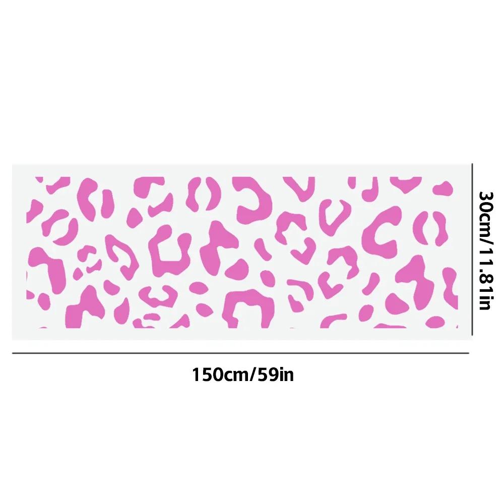 Car Stickers Pink Vinyl Wrap Film Front Windshield Sunscreen Decals DIY Decorative Stickers for Women Car Decor Accessories