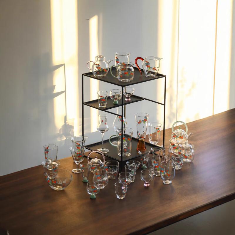 Charming Glass Teapot with Top Handle