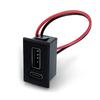 Lamp Charging Socket with Cable Connectors USB Female Base Type C Double Layer Socket 2 Port Adapter for LED Light Toys